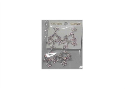 White Gold Plated | Chandelier Earrings